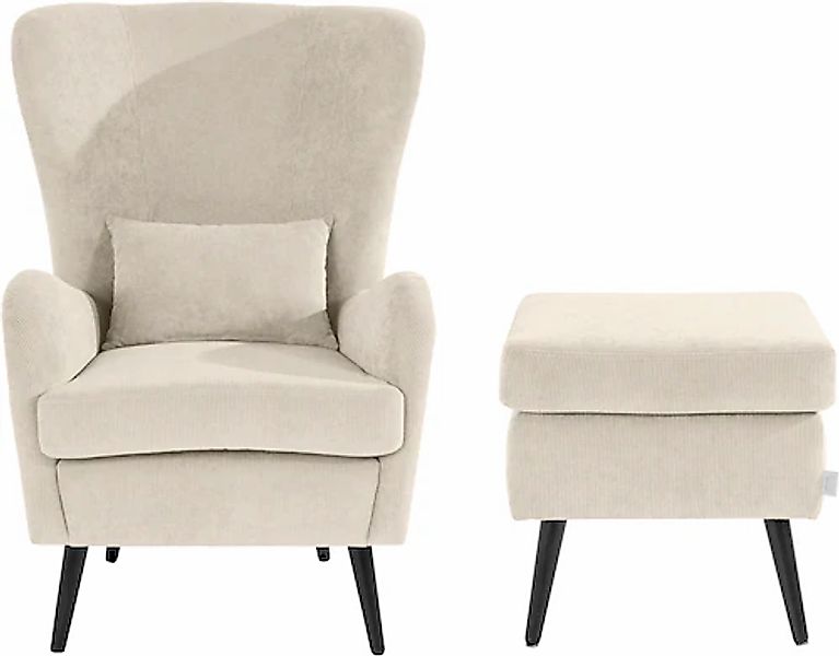 Home affaire Sessel »Sallito, TV-Sessel, Ohrensessel mit« Hocker, in vielen günstig online kaufen