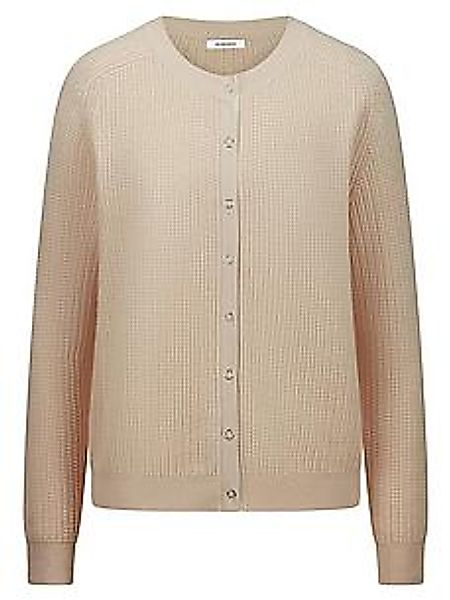 Strickjacke aus Seide und Kaschmir Peter Hahn beige günstig online kaufen