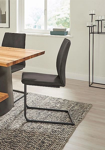 NIEHOFF SITZMÖBEL Freischwinger "Capri" (Set) 2 Stk. Microfaser ABERDEEN Ge günstig online kaufen