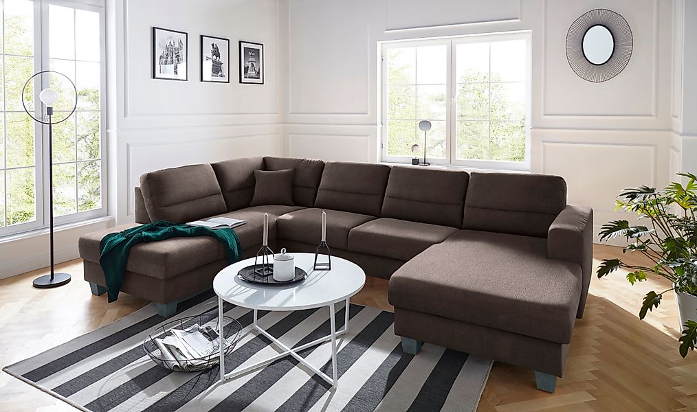 TRENDMANUFAKTUR Wohnlandschaft »Chamber, zeitlos&modern, hoher Sitzkomfort, günstig online kaufen