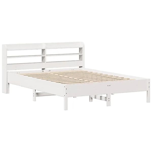 vidaXL Massivholzbett ohne Matratze Weiß 160x200 Kiefernholz 3306883 günstig online kaufen