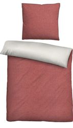 Biberna Wendebettwäsche "Hermal" 2 Stk. tlg. Flanell in Melangeoptik, Winte günstig online kaufen