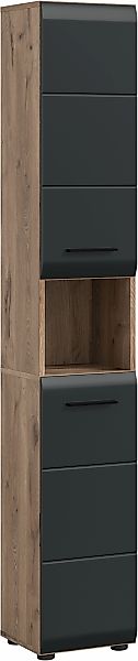 INOSIGN Stauraumschrank, (1 St.), Florenz, Badschrank Hoch Nox Oak NB, 185 günstig online kaufen