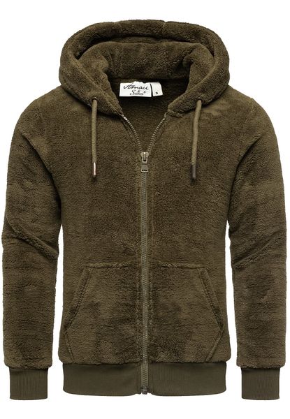 Amaci&Sons Sweatjacke BERWYN Teddyfell Jacke Herren günstig online kaufen