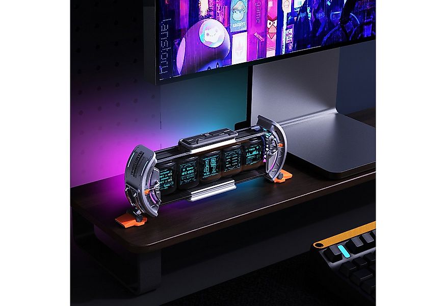 DIVOOM Bilderrahmen Divoom - Times Gate Informatives Pixel Display grau günstig online kaufen