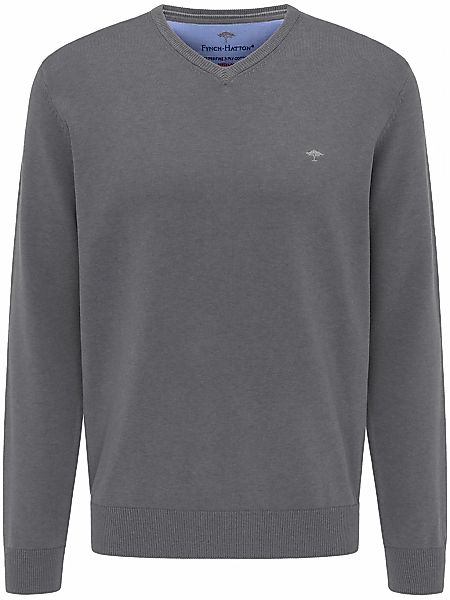 FYNCH-HATTON Strickpullover "FYNCH-HATTON Pullover mit V-Kragen" aus Baumwo günstig online kaufen