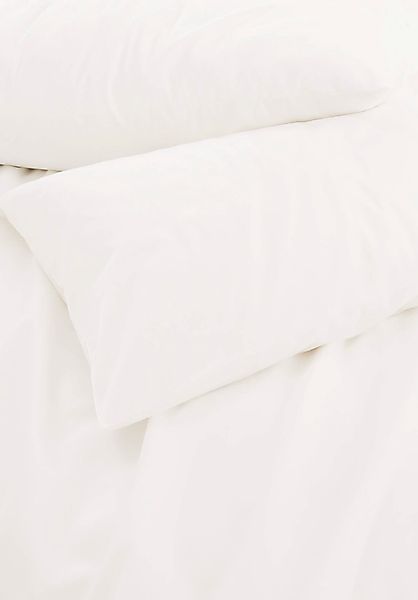 hessnatur Satin Bettwäsche-Set aus Bio-Baumwolle - weiß - Größe 135x200 / 4 günstig online kaufen