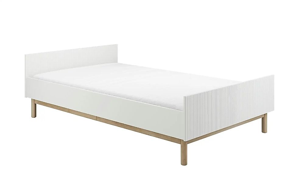 Bett  Miloo ¦ weiß ¦ Maße (cm): B: 126 H: 62,7 Betten > Bettgestelle - Höff günstig online kaufen