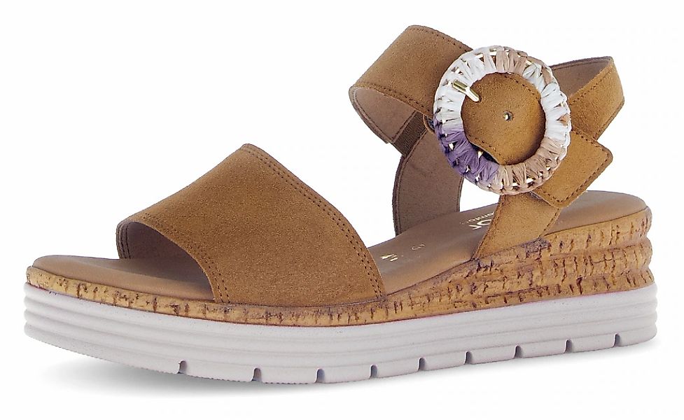 Gabor GENUA Keilsandalette, Sommerschuh, Riemchensandale, Komfortschuh günstig online kaufen