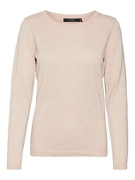 Vero Moda Rundhalspullover "VMCARE SHINE LS O-NECK PULLOVER" mit leichtem G günstig online kaufen