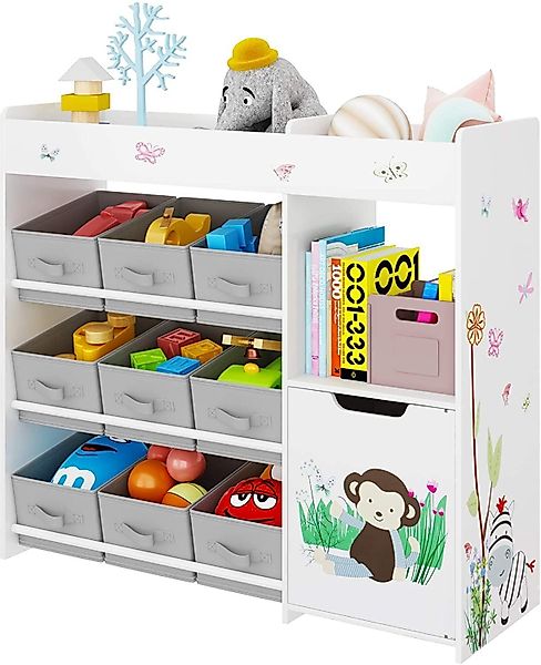 HOMECHO Spielzeugtruhe, Spielzeugregal Bücherregal Kinderzimmer mit günstig online kaufen