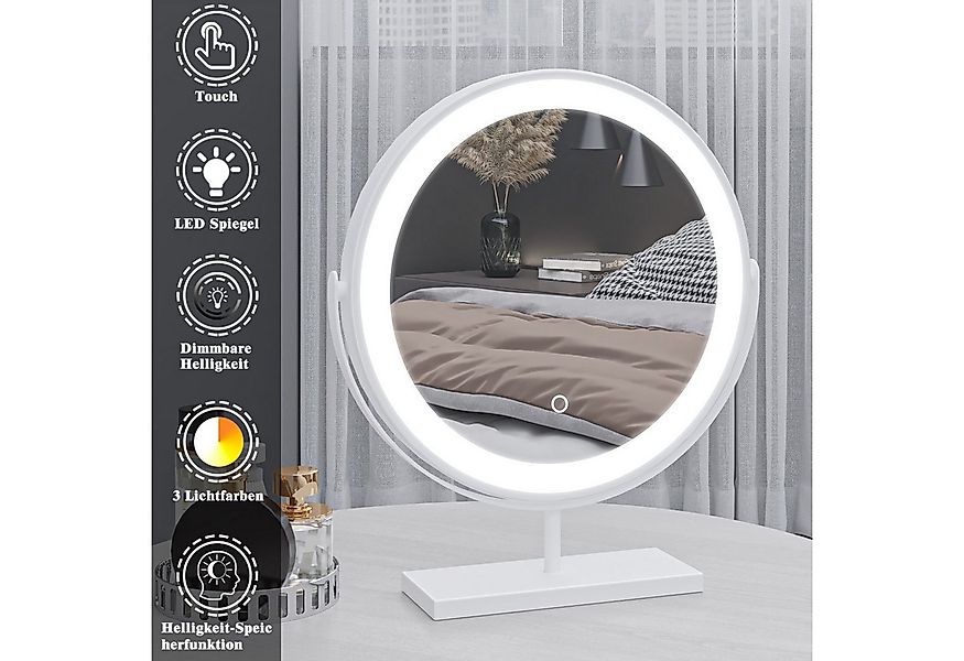 Aica Sanitär Kosmetikspiegel Kosmetikspiegel Schminkspiegel Tischspiegel Di günstig online kaufen