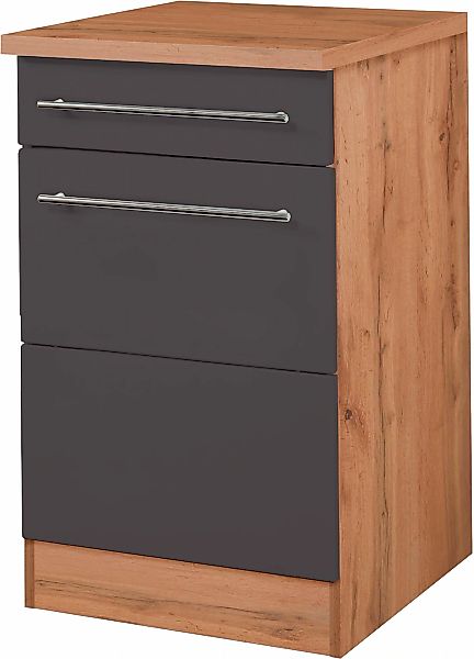 KOCHSTATION Unterschrank "KS-Wien" Breite 50 cm, mit 1 Tür und 1 Schubkaste günstig online kaufen