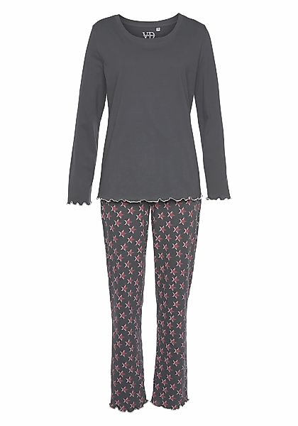 Vivance Dreams Pyjama (2 tlg) mit feinem Blumenprint günstig online kaufen