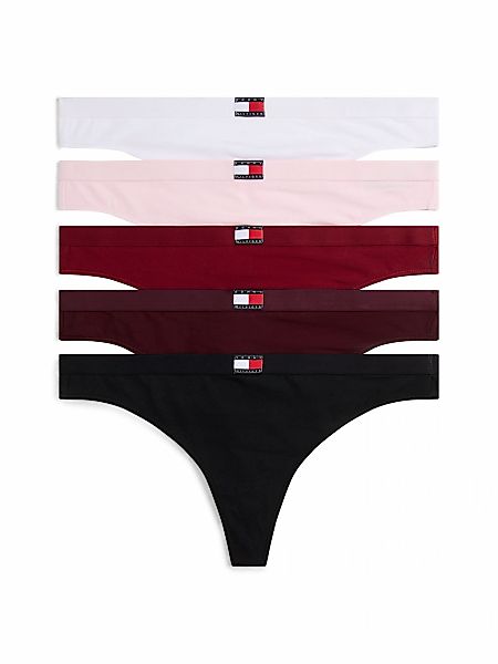 Tommy Hilfiger Underwear Tanga "5 PACK FLAG THONG", (Packung, 5 St., 5er), günstig online kaufen