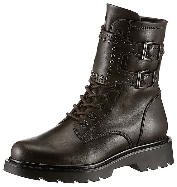 Tamaris Bikerboots, Blockabsatz, Schnürboots, Schnürstiefelette mit günstig online kaufen