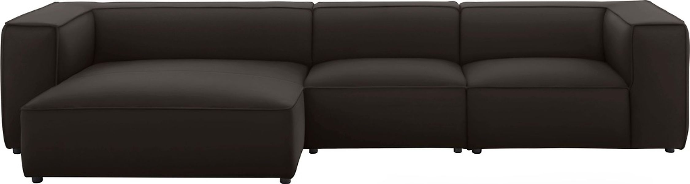 W.SCHILLIG Ecksofa »around-the-block«, mit eleganter Biese, mit Federkern, günstig online kaufen