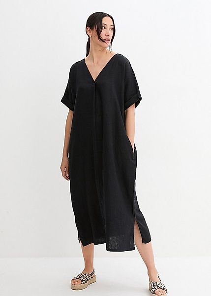 bonprix Tunikakleid Kaftan-Kleid aus reinem Leinen günstig online kaufen