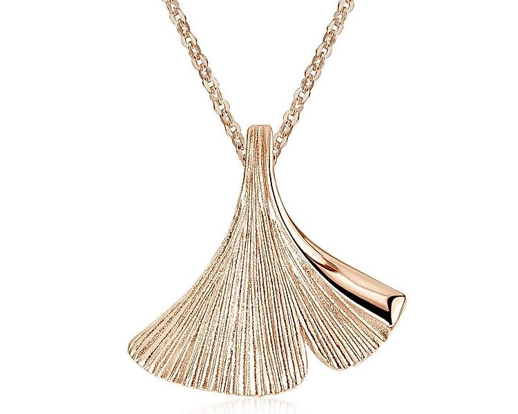 Materia Kettenanhänger Gingko / Gingkoblatt Blatt Rosegold KA-12, 925 Sterl günstig online kaufen
