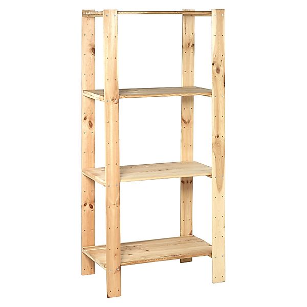 Holz-Schwerlast-Schraubregal FSC® 174 cm x 80 cm x 50 cm Naur günstig online kaufen