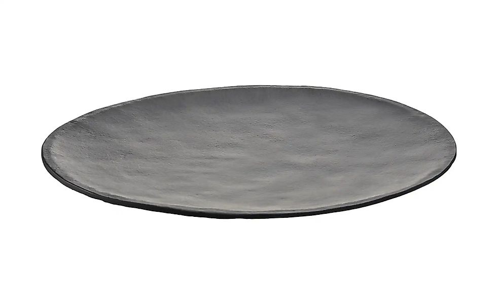 HOME STORY Deko Teller   ¦ schwarz ¦ Aluminium ¦ Maße (cm): H: 2  Ø: 43 Acc günstig online kaufen