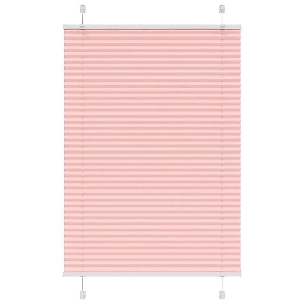 vidaXL Plissee Rosa 85x100 cm Stoffbreite 84,4 cm Polyester 4015429 günstig online kaufen