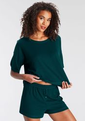 LASCANA Shorty Set, 2 Stk. tlg., aus schönem Ripp-Material günstig online kaufen