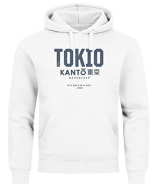 Neverless Hoodie Hoodie Herren Frontprint Tokyo günstig online kaufen