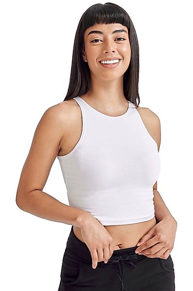 SF Women Crop-Top 1er/2er Pack - ärmelloses Damen Crop Top / Cropped Top / günstig online kaufen