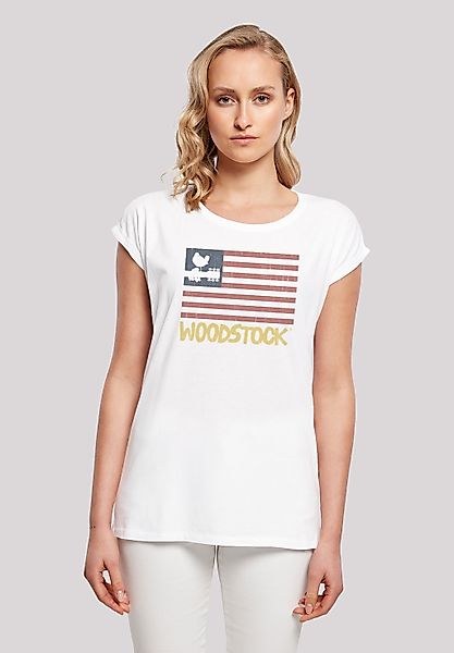 F4NT4STIC T-Shirt "Woodstock USA Flag", Print günstig online kaufen