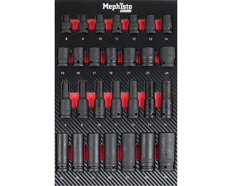 Mephisto-Tools Werkzeugset, (Set), metrisch, inkl. Soft Inlay in Carbon-Opt günstig online kaufen