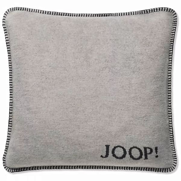 JOOP! Kissenhülle Uni-Doubleface - Größe: 50x50 cm - Farbe: Ash-Anthrazit günstig online kaufen