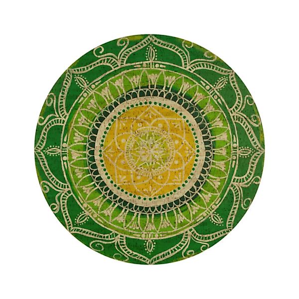 Korkteppich "Mandala - Hope" (Rund, Natur) günstig online kaufen