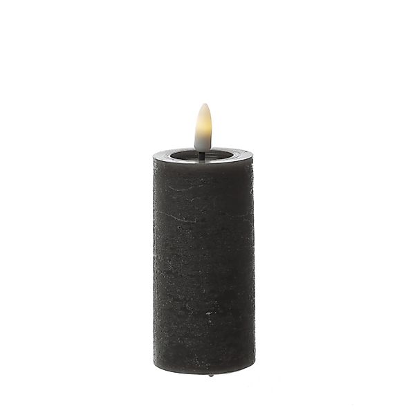 Marelida LED Kerze LINA Rustik Optik Echtwachs Flackernde 3D Flamme Timer H günstig online kaufen