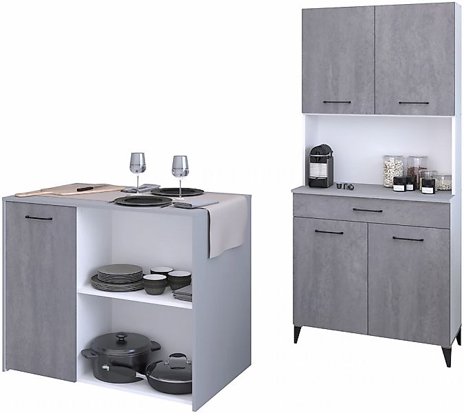 Parisot Schrank-Set "Malice 3" Buffet und Beistellschrank/Insel, 2 Stk. tlg günstig online kaufen