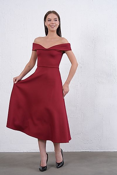 WOMAN VISION Midikleid Trägerloses Damenkleid mit günstig online kaufen