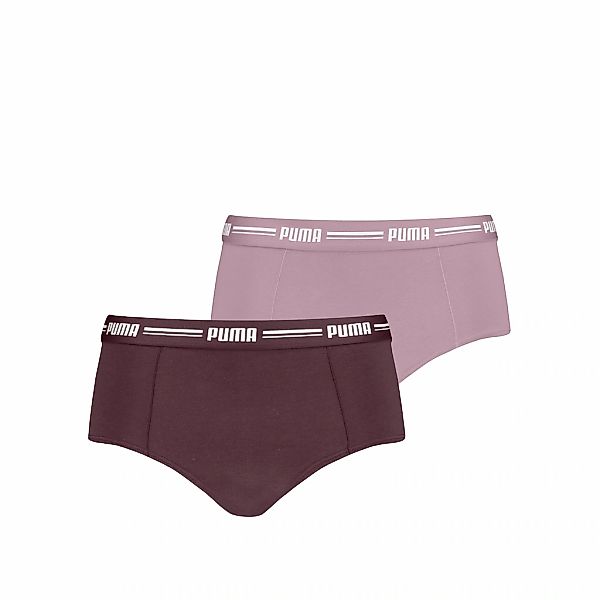 PUMA Panty "PUMA WOMEN MINI SHORT 2P PACK", (Packung, 2er Pack), mit markan günstig online kaufen