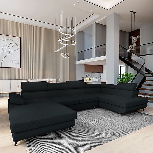 Masseno Ecksofa RUBANO mit Schlaffunktion U-Form, günstig online kaufen