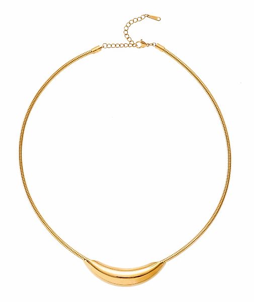 LASCANA Schlangenkette "Halskette mit Röhrchen Anhänger" Collier mit Goldbe günstig online kaufen