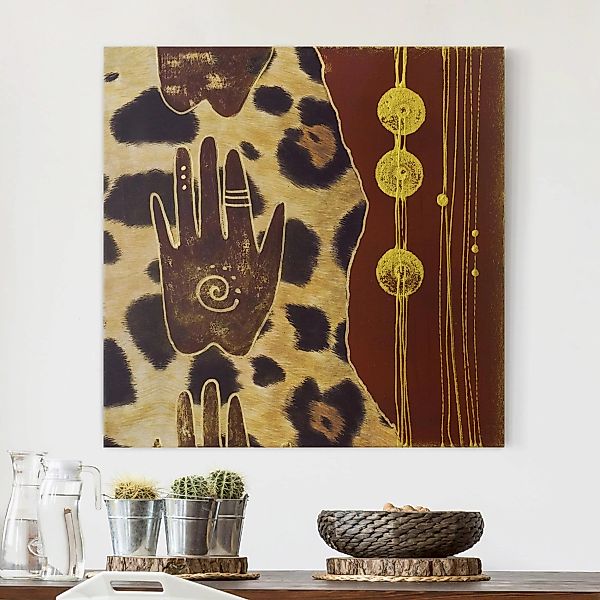 Leinwandbild - Quadrat Touch of Africa günstig online kaufen