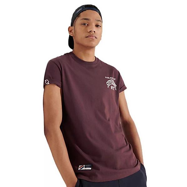Superdry Varsity Arch Mini Kurzarm T-shirt S Dark Charcoal Marl günstig online kaufen