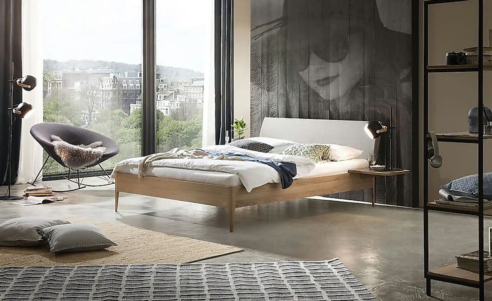 HASENA Massivholzbett in Eiche Fanano ¦ holzfarben ¦ Maße (cm): B: 146 H: 8 günstig online kaufen