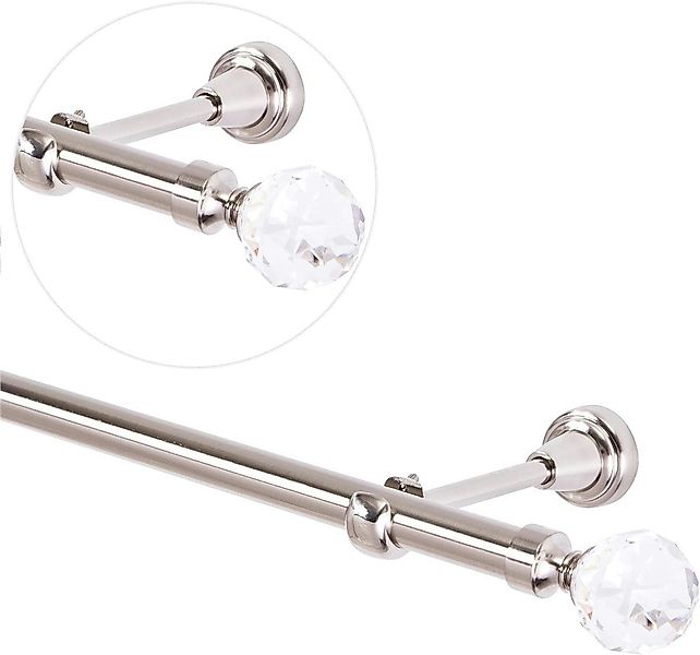 MDEKOR Gardinenstange, 1-läufig, kürzbar, Wand/Decke, Gardinenstange günstig online kaufen