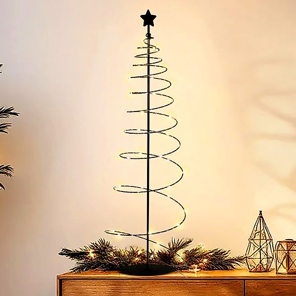 Spetebo LED-Dekofigur Spiral Weihnachtsbaum mit 47 günstig online kaufen