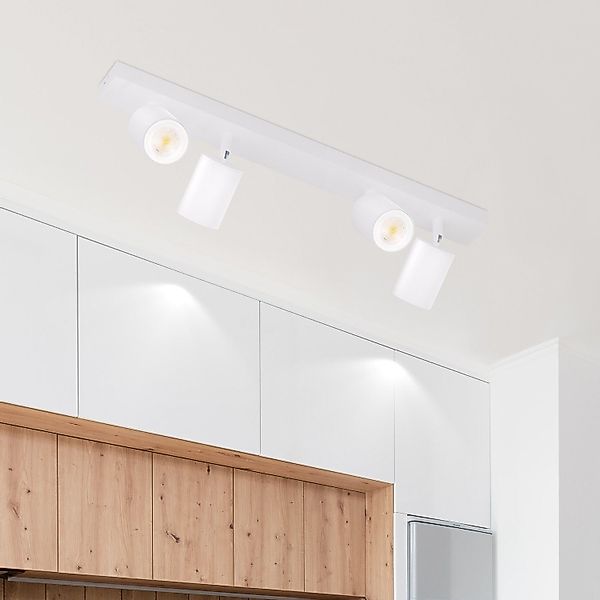 Nettlife Deckenstrahler Deckenstrahler GU10 Rechteckig 4flammig günstig online kaufen