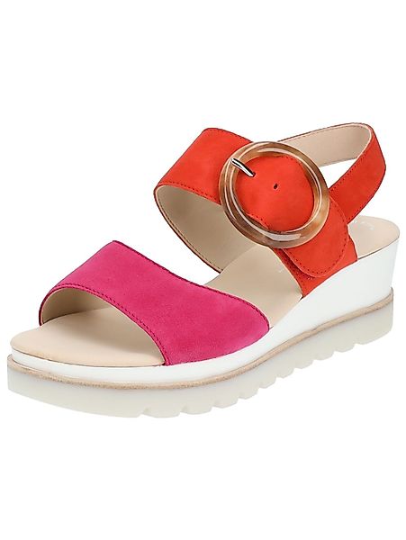 Gabor Sandalen Veloursleder Keilsandalette günstig online kaufen