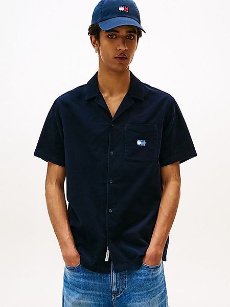 Tommy Jeans Kurzarmhemd TJM CORD REG CAMP SHIRT Mit Rundhalsausschnitt günstig online kaufen