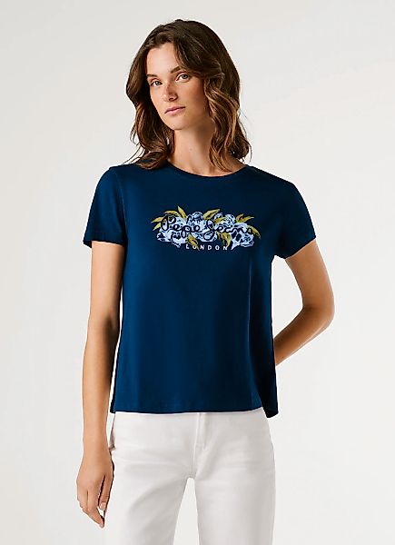 Pepe Jeans T-Shirt "MAHINA" mit floralem Print günstig online kaufen