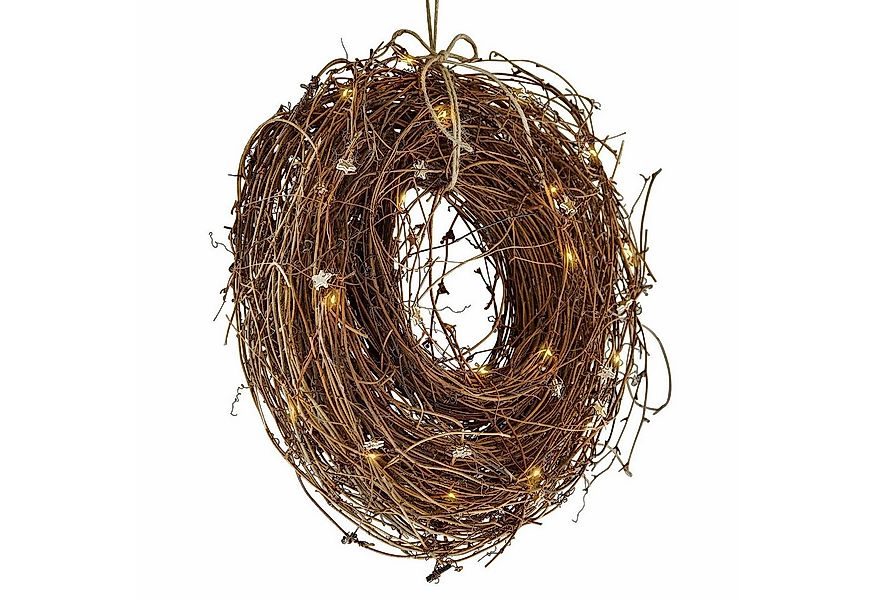 Mirabeau Weihnachtsfigur LED-Kranz Talindra braun (kein Set, kein Set) günstig online kaufen