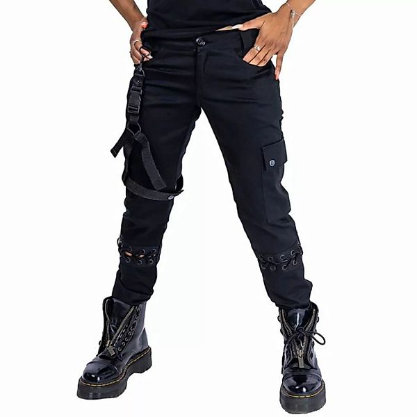 Vixxsin Stoffhose Sitara Gothic Pants Schnürung Trousers Industrial Gothic günstig online kaufen
